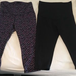 Set of 2 maternity workout capris